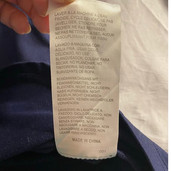 Minimalist Activewear Navy Long Sleeve Performance Shirt Devoropa Large - Picture 5 of 6